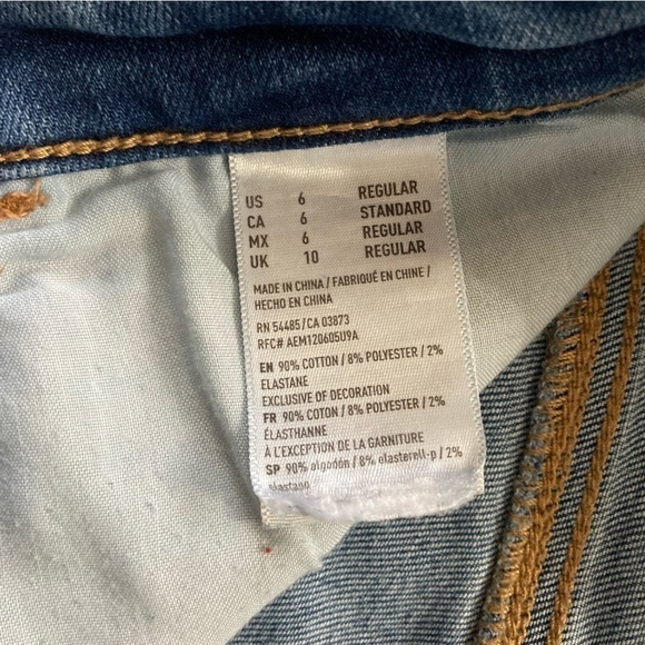 American Eagle Super Stretch Hi-Rise Jegging Skinny Jean Stonewashed Medium 6 R - Picture 12 of 14